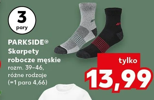 Skarpety robocze męskie rozm. 39-46, różne rodzaje promocja w Kaufland