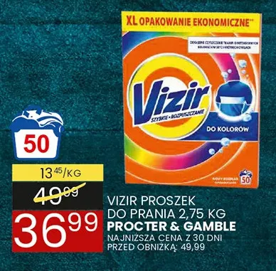 Proszek do prania Vizir promocja w Wafelek