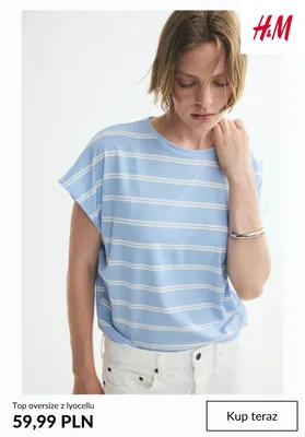 Top oversize z lyocellu H&M promocja w H&M