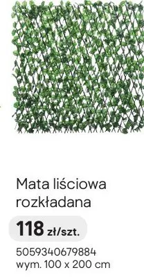 Mata liściowa rozkładana promocja w Castorama