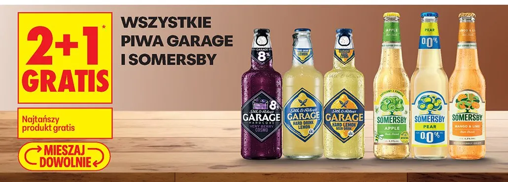 Piwo Garage różne rodzaje promocja w Biedronka