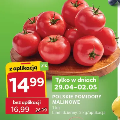 Pomidory malinowe polskie promocja w Stokrotka