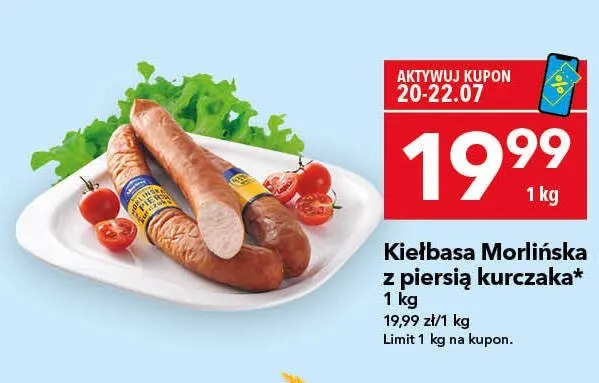 Kiełbasa Morlińska z piersią kurczaka promocja w LEWIATAN