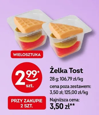 Żelka Tost promocja w Żabka