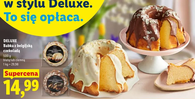 Babka z belgijską czekoladą promocja w Lidl