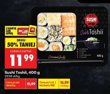 Sushi Toshie Sushi 4You promocja w Biedronka