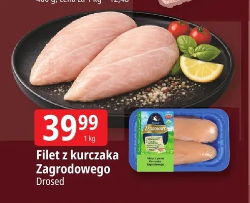 Filet z kurczaka Zagrodowego Drosed promocja w Leclerc