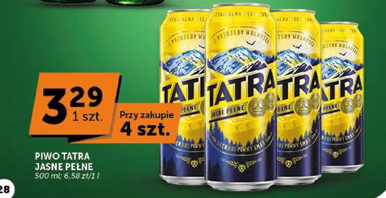 Piwo Tatra promocja w ABC