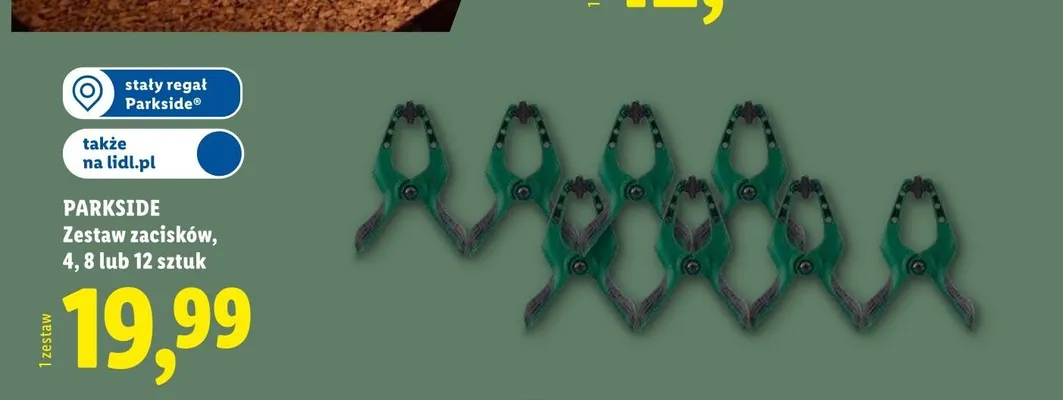 Zestaw zacisków PARKSIDE 8 sztuk promocja w Lidl