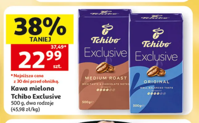 Kawa mielona Tchibo Exclusive Medium Roast promocja w Auchan