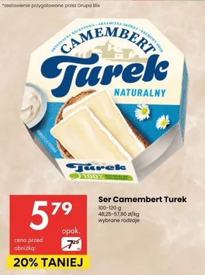 Ser camembert naturalny wybrane rodzaje promocja w Delikatesy Centrum