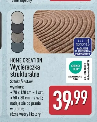 Wycieraczka strukturalna Home Creation 70x120 cm promocja w Aldi