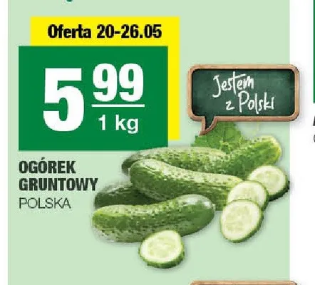 Ogórek gruntowy Polska promocja w SPAR