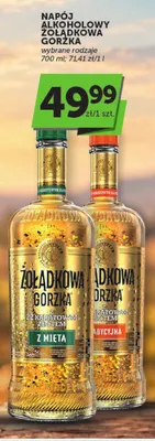 Napój alkoholowy Żołądkowa Gorzka z miętą promocja w Groszek