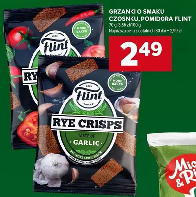 Grzanki o smaku pomidora Flint promocja w Stokrotka