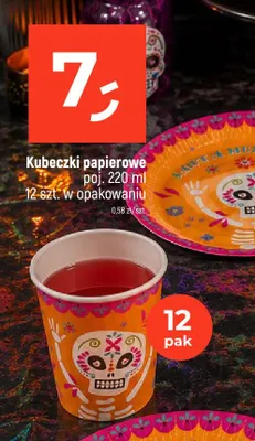 Kubeczki papierowe 220 ml 12-pak promocja w Dealz