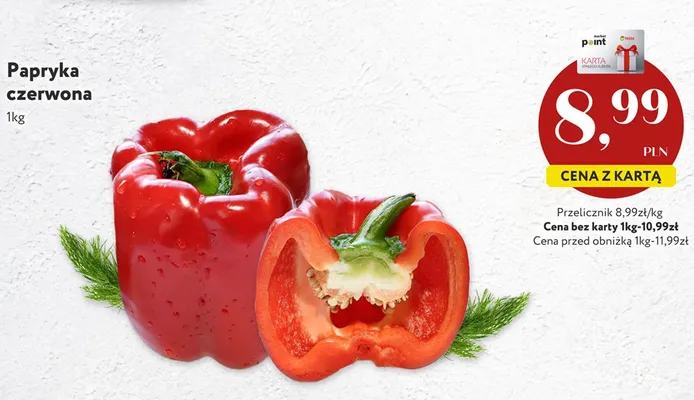 Papryka czerwona promocja w Market Point