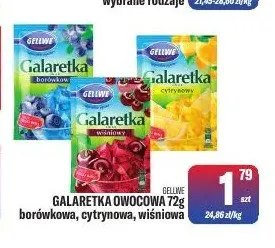 Galaretka owocowa Gellwe promocja w Tomi Markt