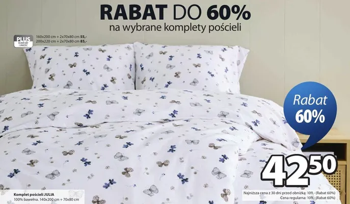 Komplet pościeli JULIA promocja w Jysk