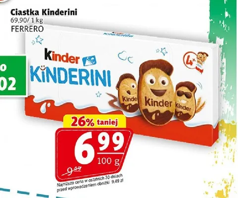 Ciastka Kinderini FERRERO promocja w Prim Market