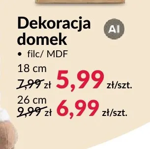 Dekoracja domek 26 cm promocja w Salony Agata