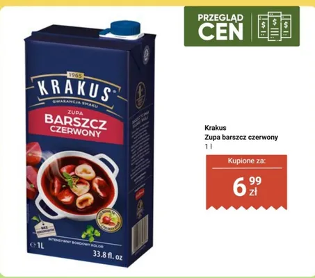 Zupa barszcz czerwony promocja w Biedronka