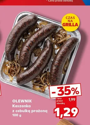 Kaszanka z cebulką prażoną Olewnik promocja w Kaufland