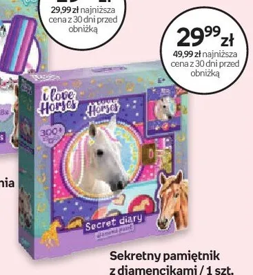Sekretny pamiętnik z diamencikami I Love Horses promocja w Dzień Dziecka