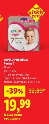 Pantsy Lupilu Premium 7 promocja w Lidl