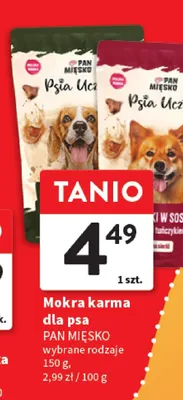 Mokra karma dla psa PAN MIĘSKO wybrane rodzaje promocja w Intermarche