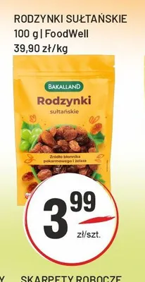 Rodzynki sułtańskie Bakalland promocja w Sedal