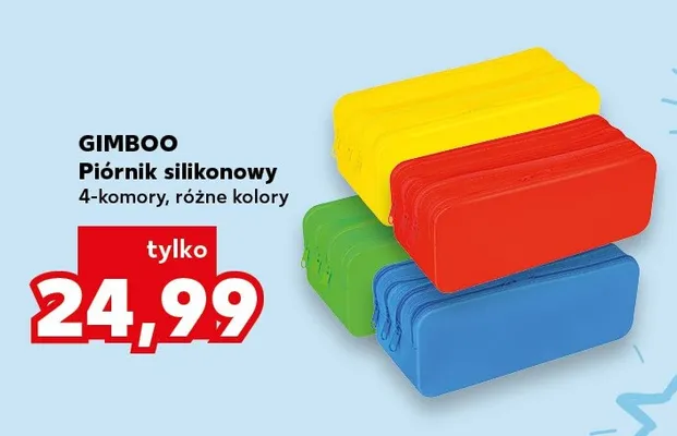 Piórnik silikonowy 4-komory GIMBOO promocja w Kaufland