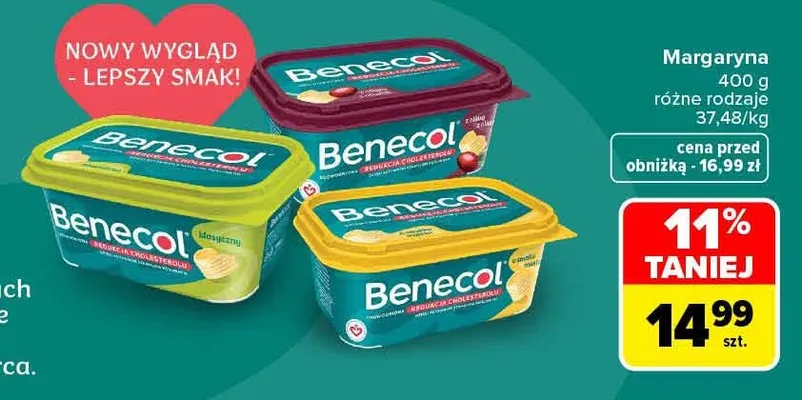 Margaryna Benecol promocja w Carrefour