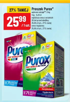 Proszek do prania Purox Bergblumen promocja w POLOmarket