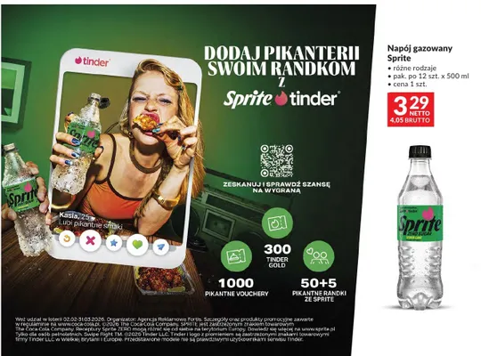 Napój gazowany Sprite różne rodzaje promocja w Makro