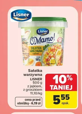 Sałatka warzywna z jajkiem Lisner promocja w Carrefour