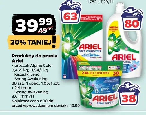 Produkty do prania promocja w Netto