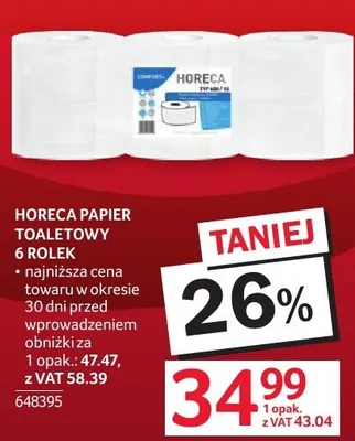 Papier toaletowy Horeca promocja w Selgros