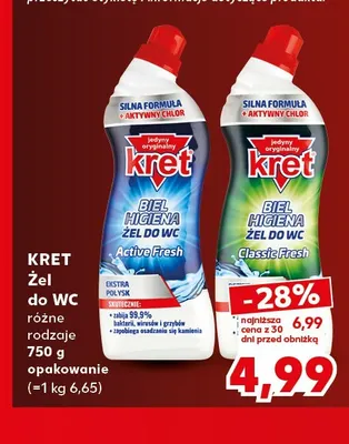 Żel do WC Kret promocja w Kaufland