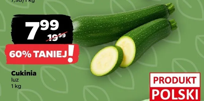 Cukinia luz promocja w Netto