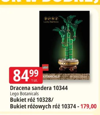 Klocki Lego Botanicals Bukiet róż 10328 promocja w Leclerc