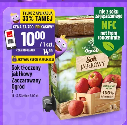 Sok tłoczony jabłkowy zaczerwieniany promocja w POLOmarket