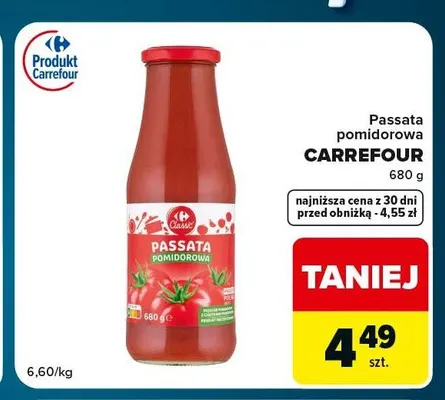 Passata pomidorowa Carrefour promocja w Globi