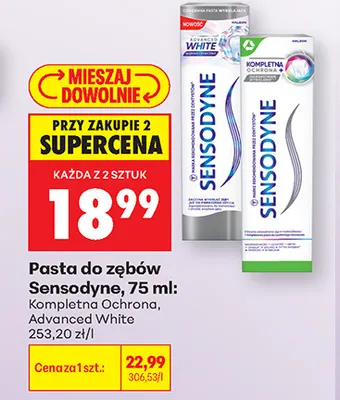 Pasta do zębów Sensodyne Kompletna Ochrona promocja w Biedronka