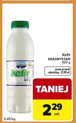 Kefir Krasnystaw promocja w Carrefour Express