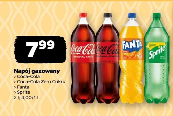 Napój gazowany Coca-Cola Zero Cukru promocja w Netto