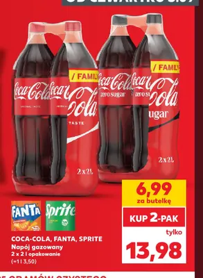 Napój gazowany Sprite 2-pak 2 l promocja w Kaufland