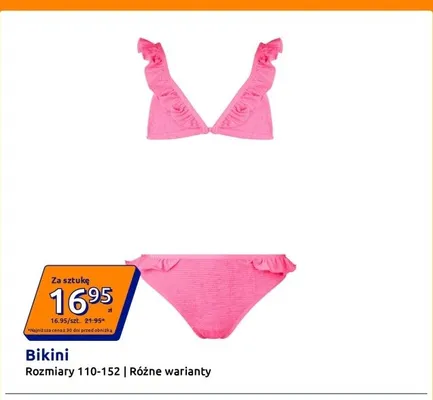 Bikini dziecięce promocja w Action