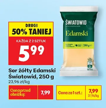 Ser żółty Światowid promocja w Biedronka