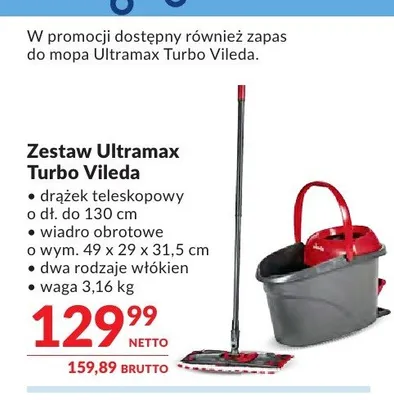 Zestaw Ultramax Turbo Vileda promocja w Makro